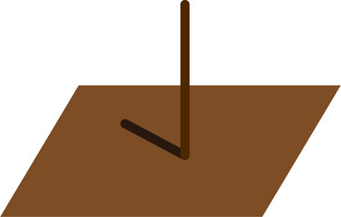 Vector Illustration of an Experiment of Sun Light and Shadow, Science Question for Online Education for Students