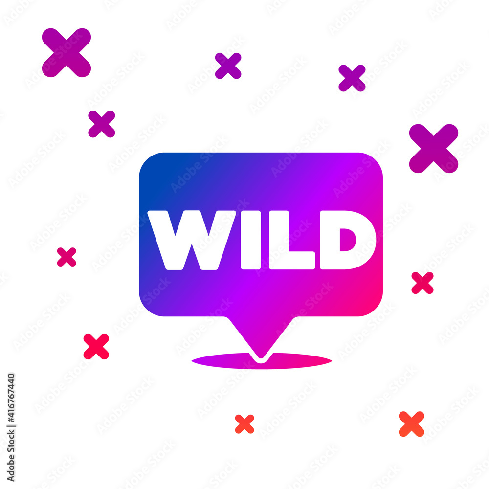 Poster color pointer to wild west icon isolated on white background. western signboard, message board, sign