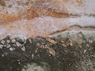 colored cement cracked concrete surface, texture of rough