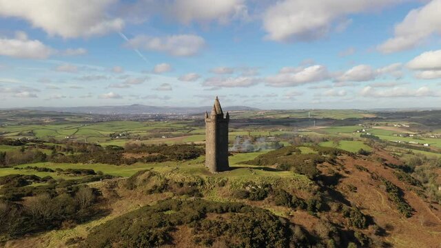 Scrabo Tower looking over Newtownards in Northern Ireland