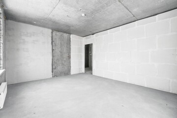 new apartment without finishing