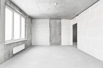 Obraz premium new apartment without finishing
