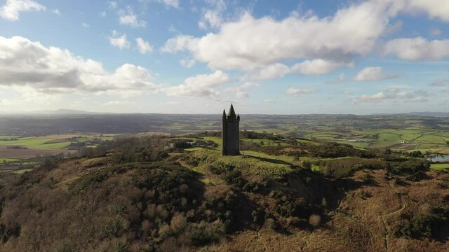Scrabo Tower looking over Newtownards in Northern Ireland
