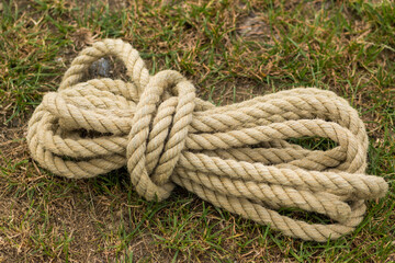Seil aufgewickelt als Seilbund