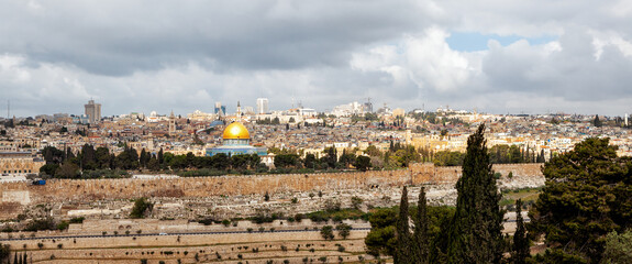 Fototapeta premium Jerusalem panoramic view