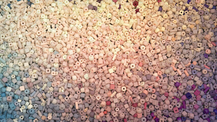 Abstract multicolored background with thousands of small beads