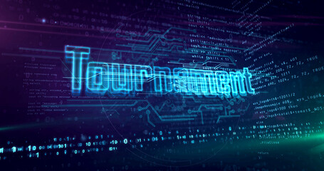 Tournament esport game abstract concept 3d illustration © Skórzewiak