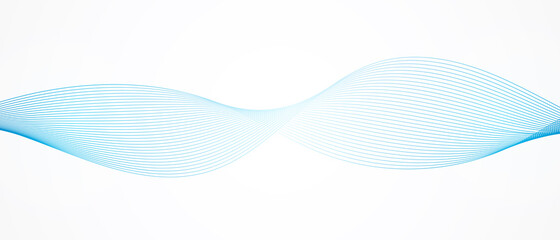 Abstract blue genetic design, technology wave, network background, vector communication concept