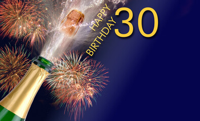 Happy congratulations to the 30th birthday