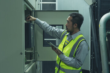 the technician preventive maintenance checking of power system