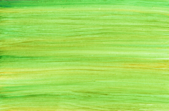hand drawn green watercolor paint background.