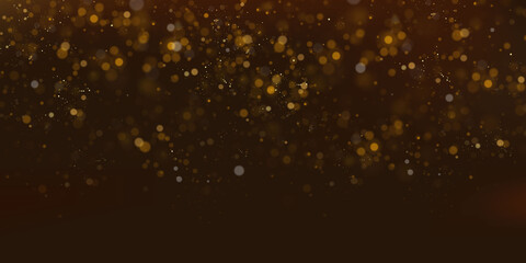Gold dust PNG. Glittering particles of fairy dust. Magic concept. Abstract festive background. Christmas background. Space background.	 