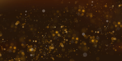 Glittering particles of fairy dust. Magic concept. Abstract festive background. Christmas...