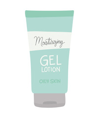 moisturizing gel lotion with only skin lettering
