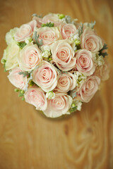 wedding bouquet of roses
