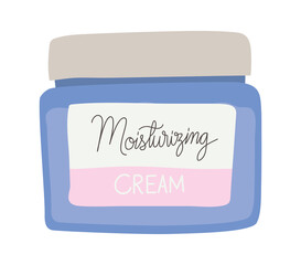 moisturizing cream on a white background