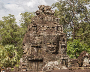Fototapeta premium Travel through Cambodia at the temple complex.