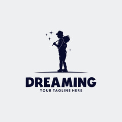 Reaching Dreams Logo Design Template. Dream star logo