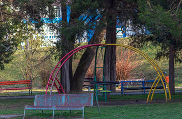 Playground for children in the park