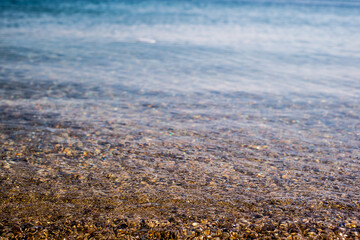 Sand coastline beach close view