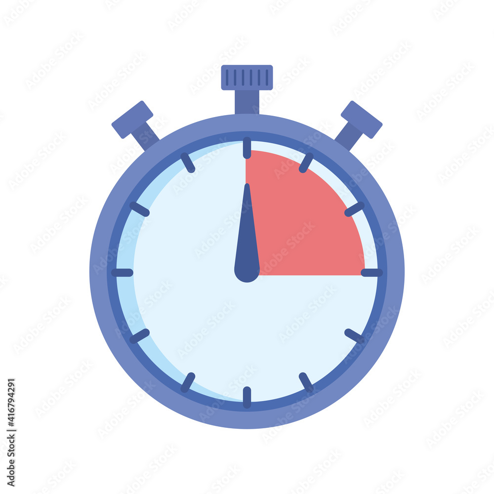 Poster chronometer timer counter isolated icon vector illustration design