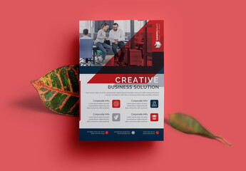 Red Corporate Flyer Layout