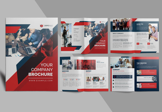 Red Corporate Brochure Layout