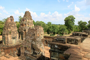 Details of the East Mebon Temple, Cambodia