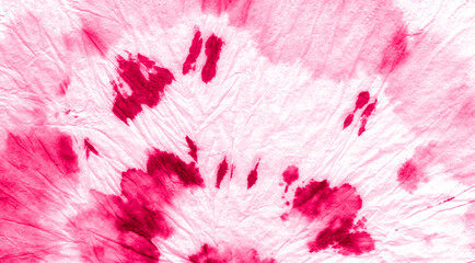 Fuxia Tie Dye Wash. Dyed Print Craft