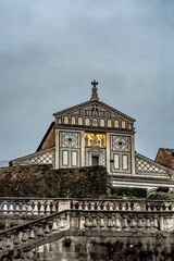 View of the basilica of San Miniato al Monte in Florence