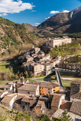 The small town of Piobbico in the Pesaro-Urbino province (Marche, Italy)