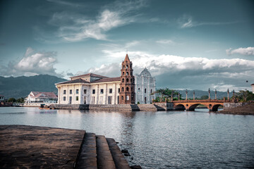 Beautifully reconstructed Filipino heritage and cultural houses that form part of Las Casas FIlipinas de Acuzar resort at Bagac, Bataan, Philippines.