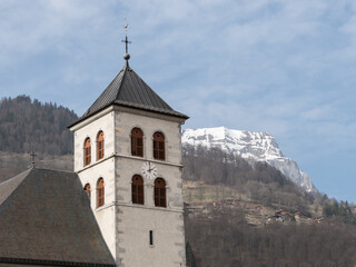 Fototapeta premium Collégiale Saint-Jacques de Sallanches