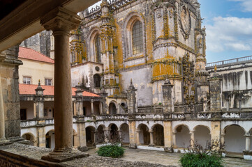 The Cloister of catholic monastery of Tomar, Portugal.