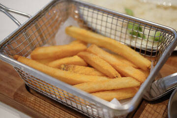 French Fries served in a basket