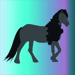 the horse frieze is suitable for a cartoon