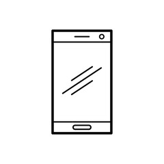 smartphone icon, phone tablet icon in trendy flat style