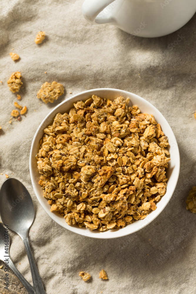 Sticker Organic Healthy Granola Breakfast Cereal