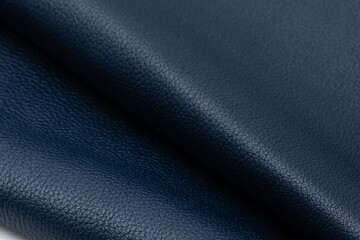 Natural folded dark blue cow leather	
