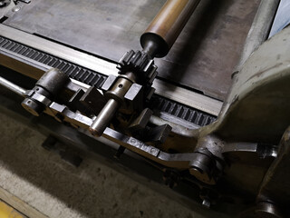 Offset printing machine for the production of high-quality illustrations for printing. for printing of the 20th century