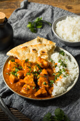 Homemade Indian Butter Chicken with Rice