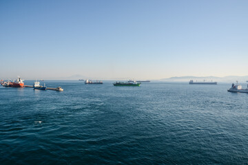 ship in the sea