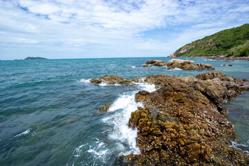 Rocks along the coast, Koh Samae San, Sattahip, Chon Buri, Thailand