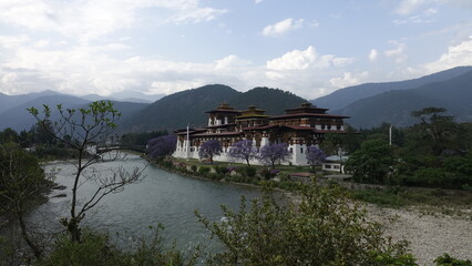 Fototapeta na wymiar Punakha Dzong , Bhutan