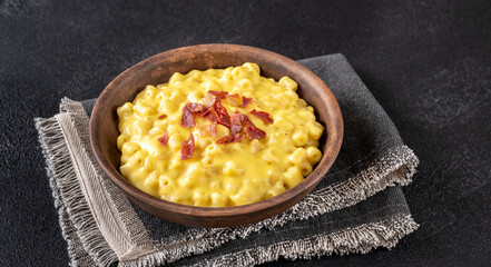 Bowl of macaroni and cheese