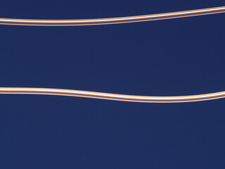 Light on blue sky