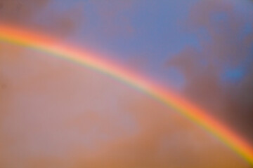 rainbow in the rain
