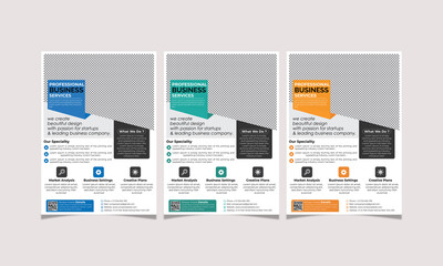 Editable A4 size Business flyer poster banner leaflet design
