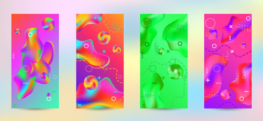 Modern design template. A set of modern abstract covers.