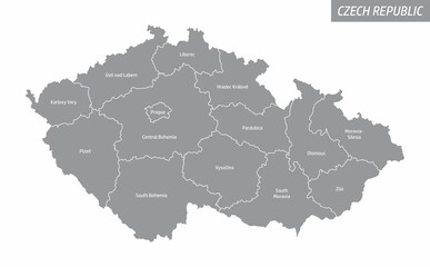 Czech Republic isolated map
